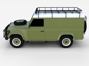 land rover defender 110 hard top rev 3D मॉडल