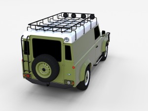 land rover defender 110 hard top rev 3D मॉडल