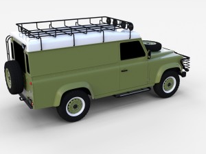 land rover defender 110 hard top rev 3D मॉडल