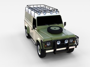 land rover defender 110 hard top rev 3D मॉडल