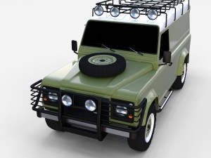 land rover defender 110 hard top rev 3D मॉडल