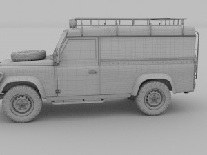 land rover defender 110 hard top rev 3D मॉडल