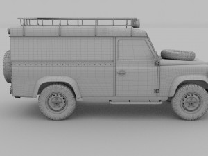 land rover defender 110 hard top rev 3D मॉडल