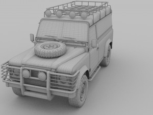 land rover defender 110 hard top rev 3D मॉडल