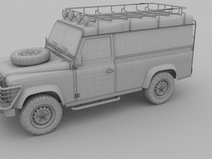 land rover defender 110 hard top rev 3D मॉडल