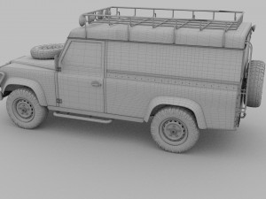 land rover defender 110 hard top rev 3D मॉडल