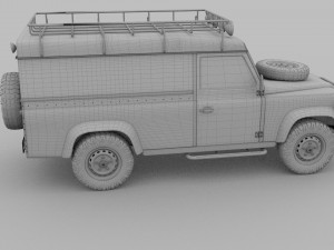 land rover defender 110 hard top rev 3D मॉडल
