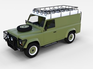 land rover defender 110 hard top rev 3D मॉडल
