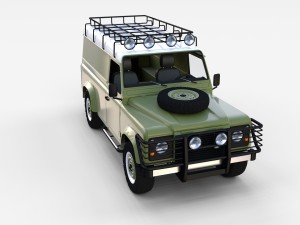 land rover defender 110 hard top rev 3D मॉडल