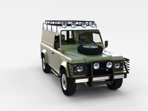 land rover defender 110 hard top rev 3D मॉडल