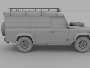land rover defender 110 hard top rev 3D मॉडल