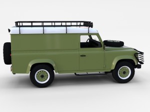 land rover defender 110 hard top rev 3D मॉडल