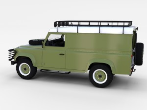land rover defender 110 hard top rev 3D मॉडल