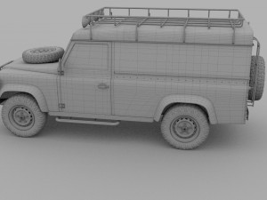land rover defender 110 hard top rev 3D मॉडल