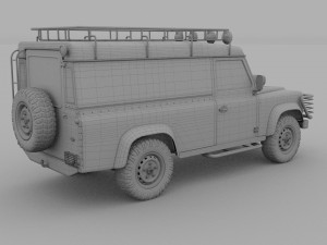 land rover defender 110 hard top rev 3D मॉडल