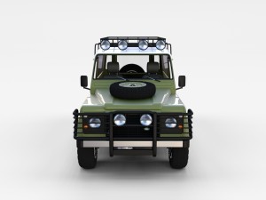 land rover defender 110 hard top w interior rev 3Dモデル