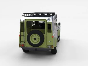 land rover defender 110 hard top w interior rev 3D Model