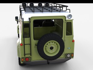 land rover defender 110 hard top w interior rev 3Dモデル