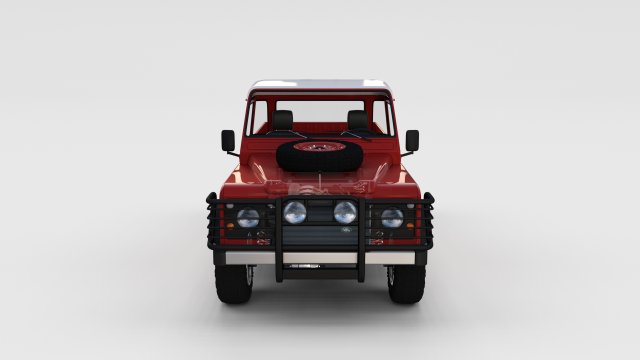full land rover defender 110 pick up rev 3D Model .c4d .max .obj .3ds .fbx .stl .blend 