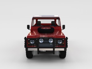 full land rover defender 110 pick up rev 3D Model