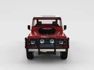 全路虎卫士 110 拾取转速 3D 模型