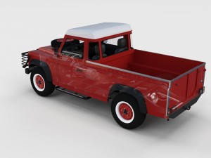 full land rover defender 110 pick up rev 3D Model