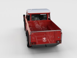 full land rover defender 110 pick up rev 3D Model