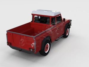 full land rover defender 110 pick up rev 3D Model