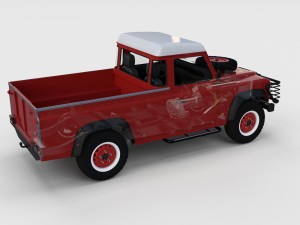 full land rover defender 110 pick up rev 3D Model