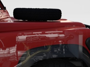 full land rover defender 110 pick up rev 3D Model