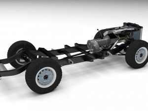 full land rover defender 110 pick up rev 3D Model