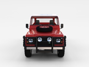 land rover defender 110 pick up w interior rev 3D मॉडल