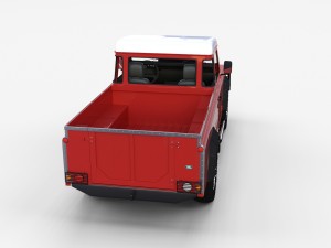 land rover defender 110 pick up w interior rev 3D मॉडल