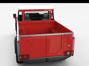 land rover defender 110 pick up w interior rev 3D मॉडल