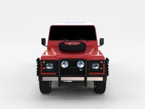 land rover defender 110 pick up rev 3D Модель