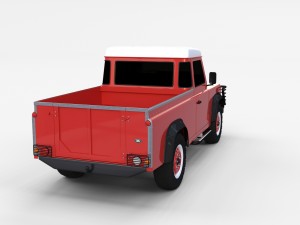 land rover defender 110 pick up rev 3D मॉडल