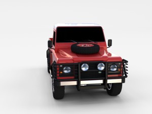 land rover defender 110 pick up rev 3D मॉडल