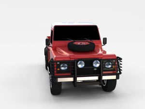 land rover defender 110 pick up rev 3D Model