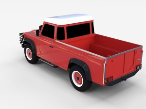 land rover defender 110 pick up rev 3D मॉडल