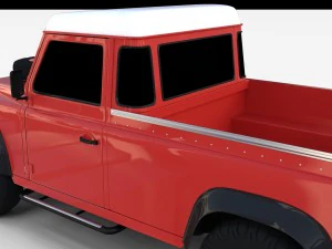 land rover defender 110 pick up rev 3D Model