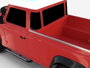 land rover defender 110 pick up rev 3D मॉडल
