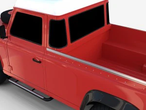 land rover defender 110 pick up rev 3D Model