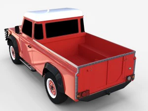 land rover defender 110 pick up rev 3D Model