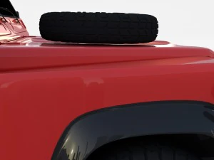 land rover defender 110 pick up rev 3D Model