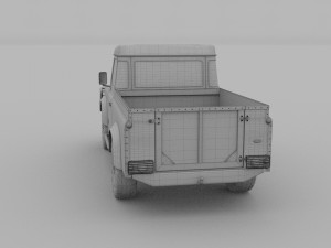 land rover defender 110 pick up rev 3D मॉडल