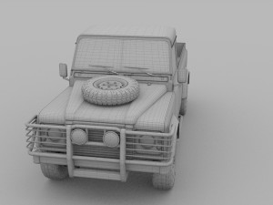 land rover defender 110 pick up rev 3D मॉडल