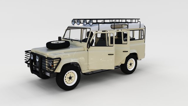 full land rover defender 110 station wagon rev 3D 모델 .c4d .max .obj .3ds .fbx .stl .blend 