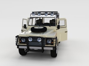 full land rover defender 110 station wagon rev 3D 모델