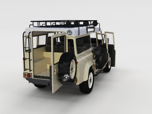 full land rover defender 110 station wagon rev 3D 모델