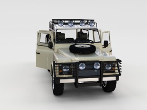full land rover defender 110 station wagon rev 3D 모델
